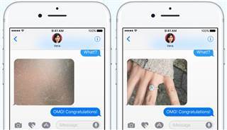 Image: Invisible ink is a new iMessages feature in iOS 10