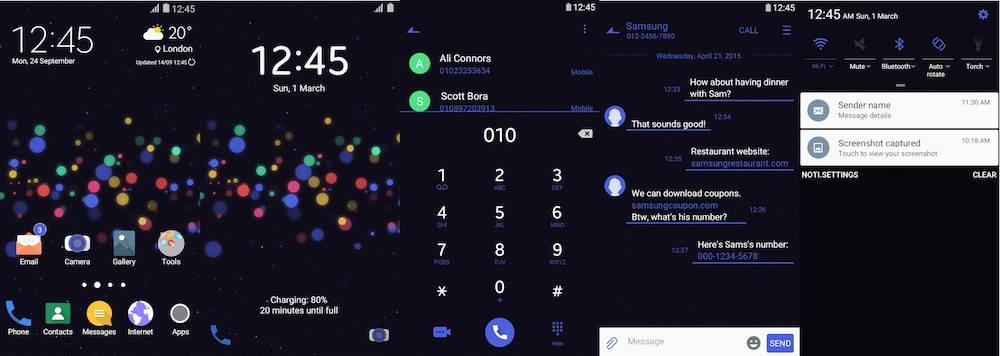 Samsung Galaxy Theme - Bluo UI