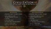 Sid Meier's Civilization VI Specifications