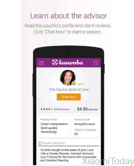 Kasamba Psychic readings chat app