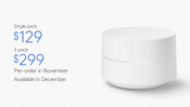 Google releases WiFi Home Wireless Mesh Router