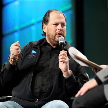 Image: Salesforce CEO Marc Benioff talks about philanthropy and social issues during 2016 TechCrunch Disrupt in San Francisco