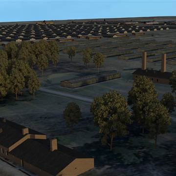 Image: A 3-D model of the former Auschwitz-Birkenau death camp