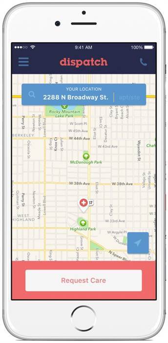 IMAGE: DispatchHealth iPhone App