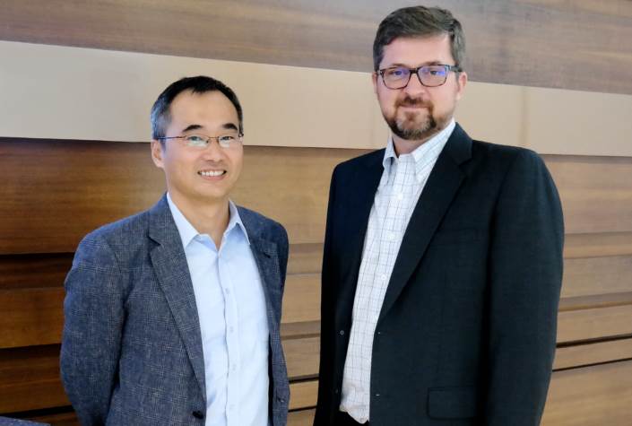 Dr. Woojune Kim (left) and Daryl Schoolar (right)