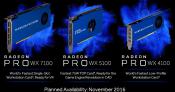 AMD Announces Radeon Pro WX4100, WX5100 and WX7100 Graphics Cards