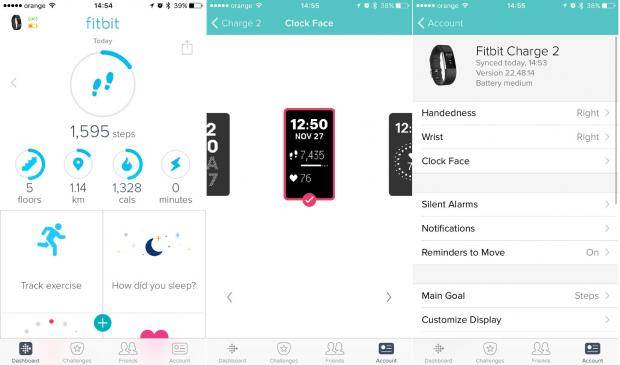 Fitbit companion app on iOS