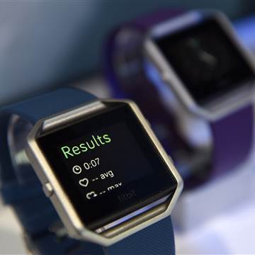 Image: The Fitbit Inc. Blaze fitness tracker