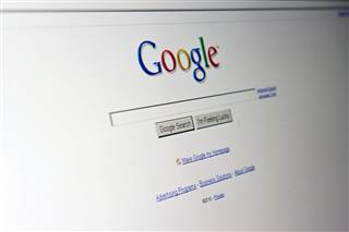 Image: The Google search page appears on a computer screen in Washington on Aug. 30, 2010.