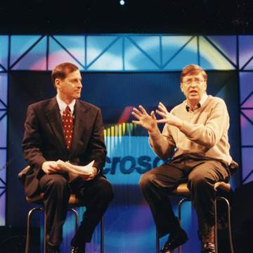 Image: Bill Gates delivered a keynote address at CES 1998.