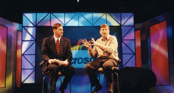 Image: Bill Gates delivered a keynote address at CES 1998.