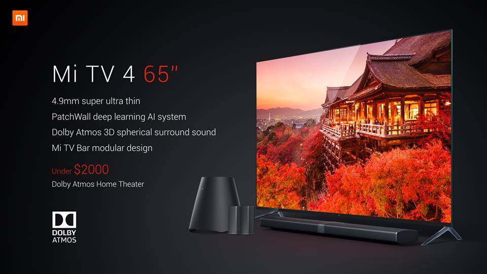 Features of Xiaomi Mi TV 4