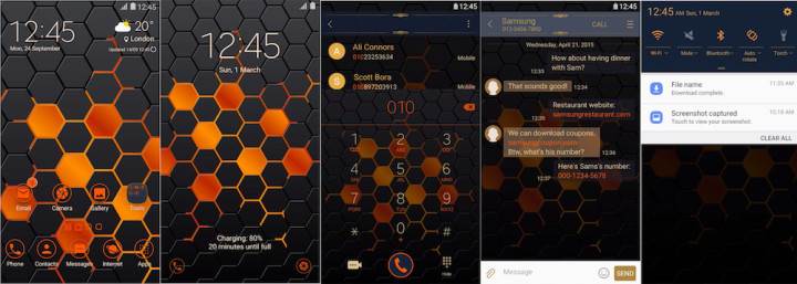 Samsung Galaxy Theme - Orange Breakthrough