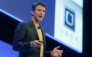 Image: Travis Kalanick, Founder and CEO of Uber, delivers a speech at the Institute of Directors Convention at the Royal Albert Hall, Central London on Oct 3, 2014.