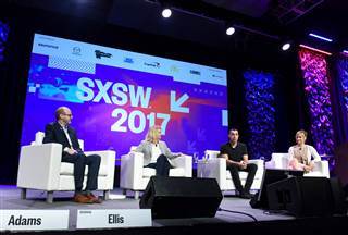 Image: Founder and CEO of Tinder Sean Rad with other panelists at Swiping Right on Inclusivity with Tinder &amp; GLAAD at SXSW 2017 at the Austin Convention Center on March 10, 2017 in Austin, Texas.