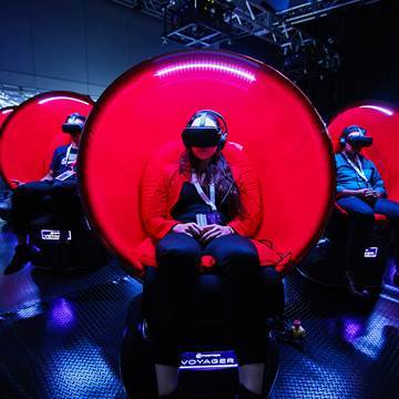 Image: Virtual reality chairs, SXSW