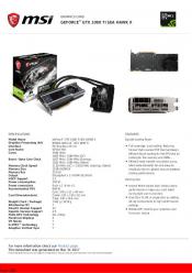 Photos and Specifications MSI GTX GeForce 1080 Ti and 1080 Ti X Sea Hawk