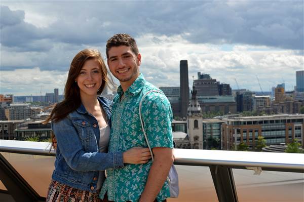 Image: American citizens Akram Shibly (left) and Kelly McCormick had their phones searched as they reentered the U.S. at Niagara Falls, New York, on two separate trips in Jan. 2017.