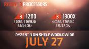 Ryzen 3 1300X to cost $129 and the 1200 just $109 (Exc VAT)