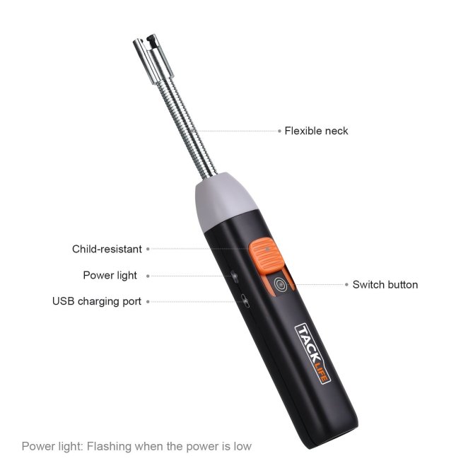 Tacklife ELY01 Advanced Electric-Arc Lighter - Design