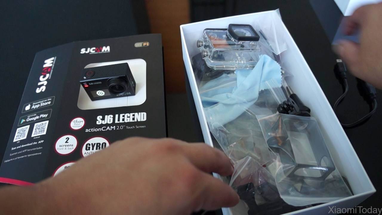 SjCam SJ6 Legend Camera Packaging Contents