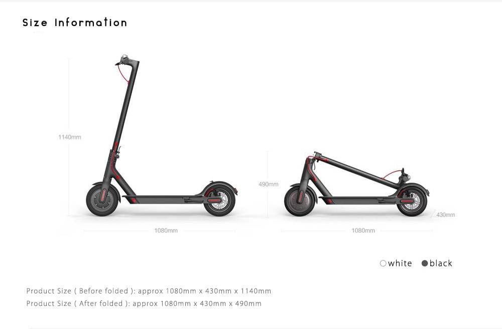 Original Xiaomi M365 Folding Electric Scooter Ultralight Skateboard with E-ABS Cruise Control ( Europe Version )