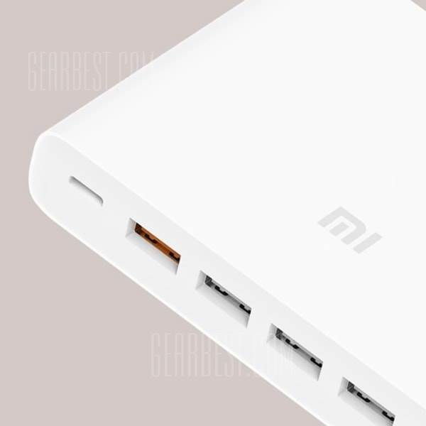 Image result for Original Xiaomi 5 x USB-A 1 x USB-C 60W QC3.0 Fast Charger