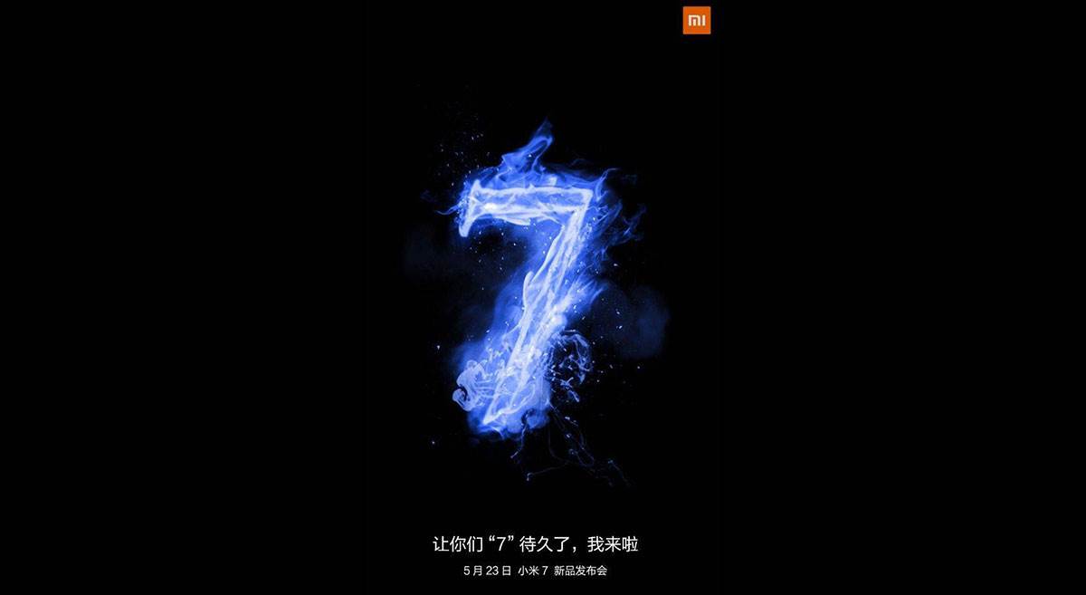 Xiaomi Mi7 Release on May 23rd in Shenzhen