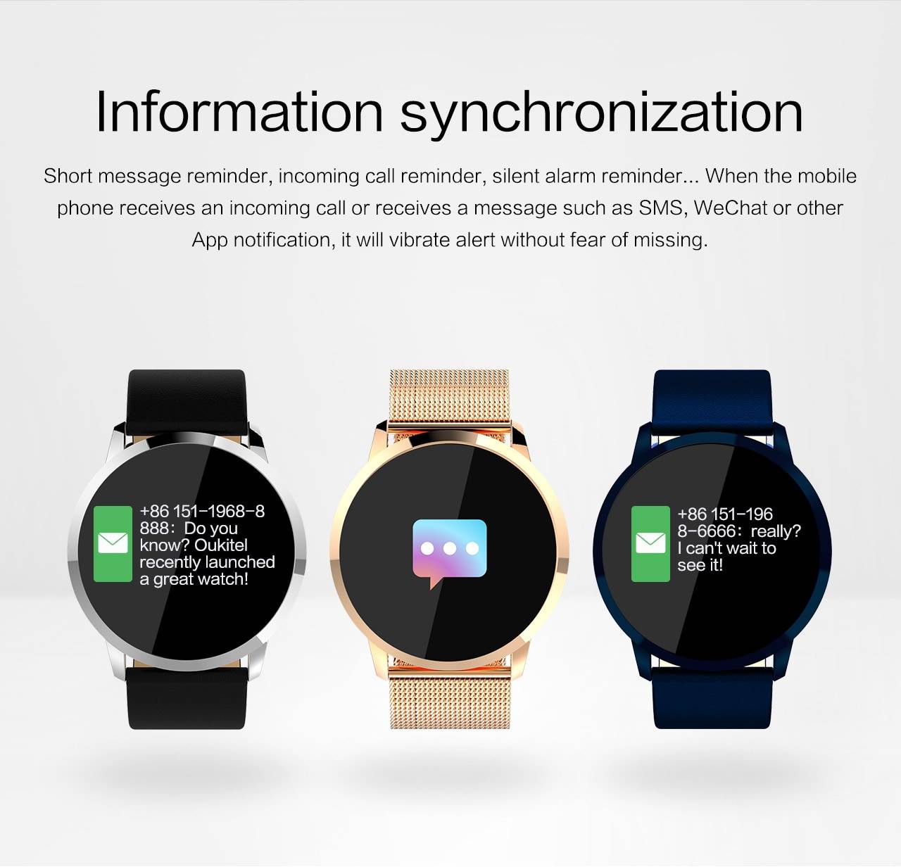  OUKITEL W1 smartwatch - bluetooth 4.0