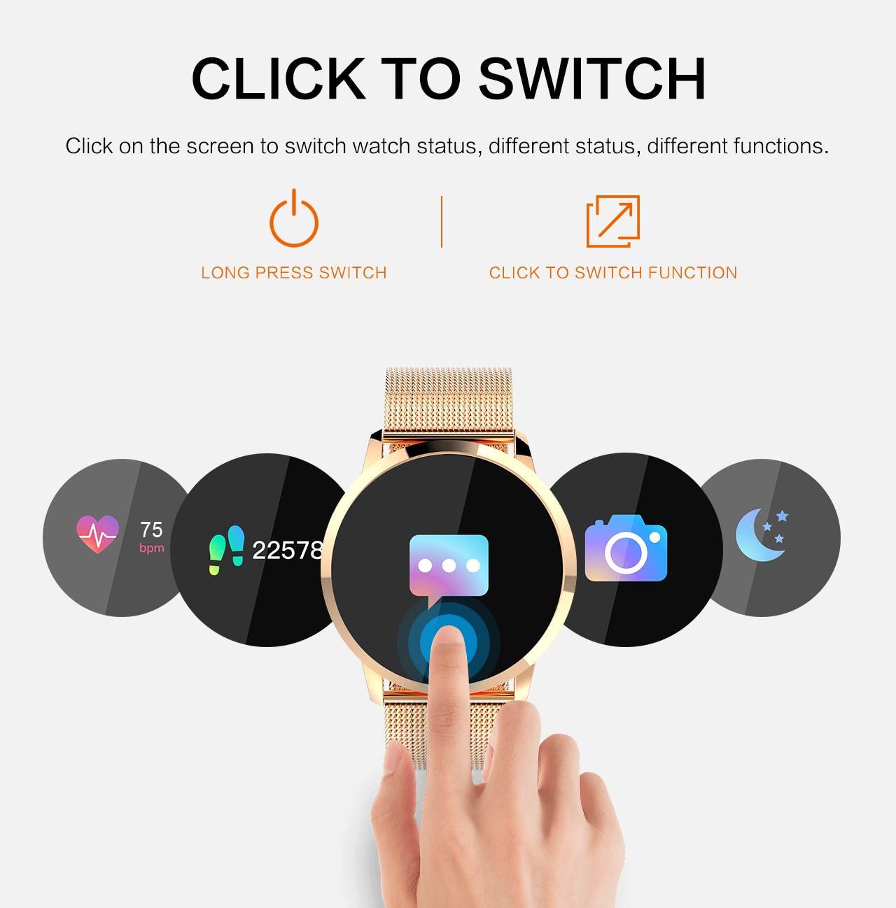  OUKITEL W1 smartwatch - Display