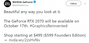 NVIDIA: GeForce RTX 2070 Available October 17th