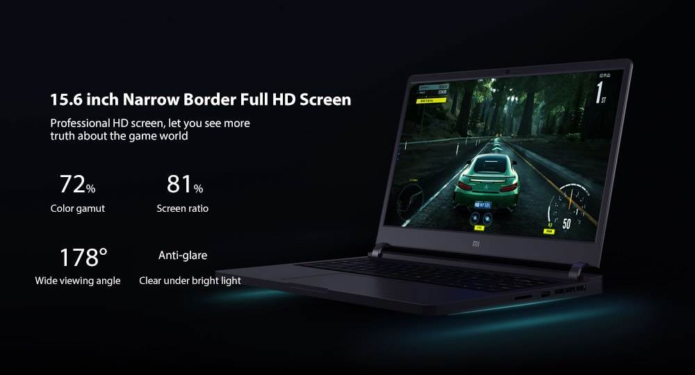 Xiaomi Mi Gaming Laptop 15.6 inch Windows 10 Home Chinese Version Intel Core i7-8750H Hexa Core 2.2GHz 16GB RAM 256GB SSD + 1TB HDD Dual WiFi Bluetooth 4.1 HDMI Type-C Camera- Dark Gray Intel Core i7-8750H Hexa Core 16GB RAM