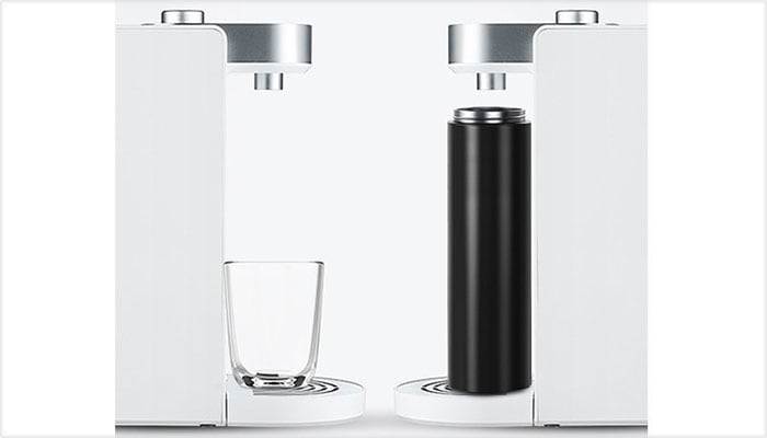 the high outlet design of minimalist instant heating water dispenser