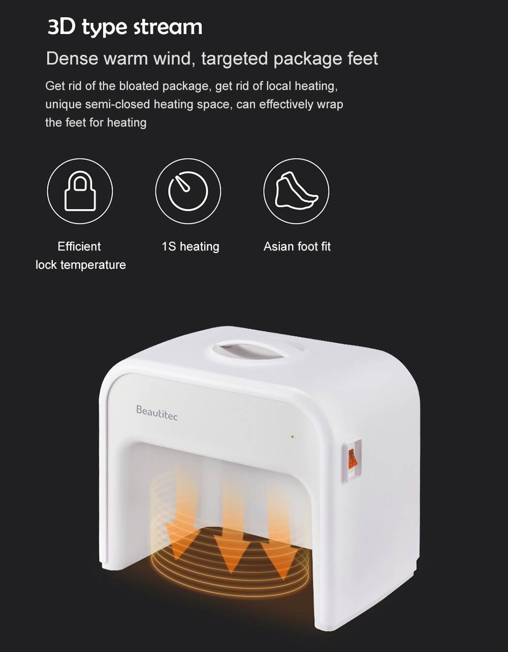 Activated Carbon Foot Warmer from Xiaomi Youpin- White