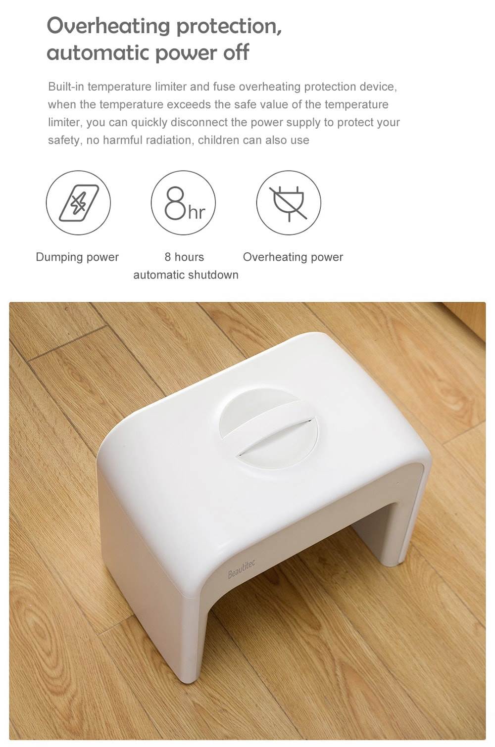 Activated Carbon Foot Warmer from Xiaomi Youpin- White