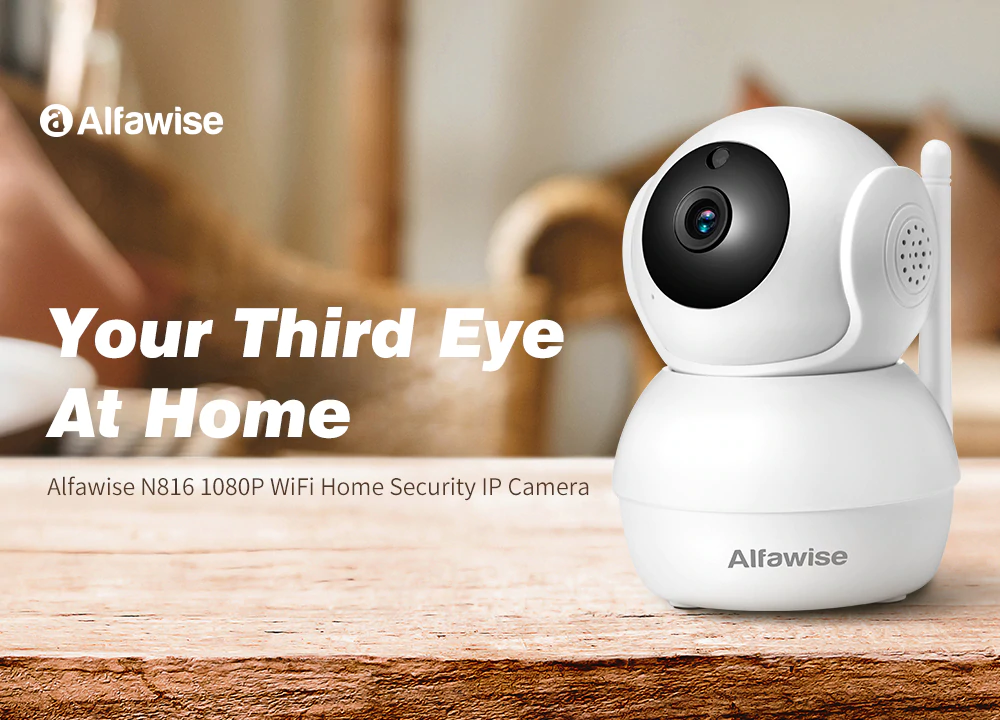 Alfawise N816 1080P WiFi Security IP Camera- White