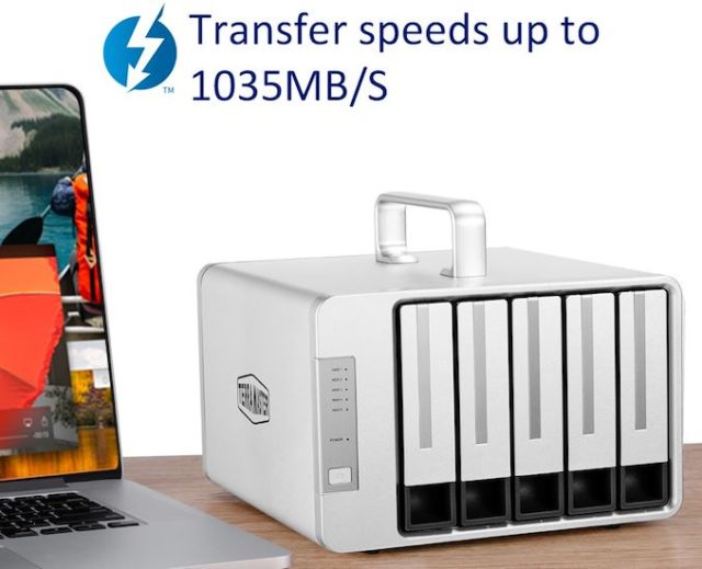 TerraMaster D5 Thunderbolt 3: A ‘Mega DAS’ with 5 Bays for...