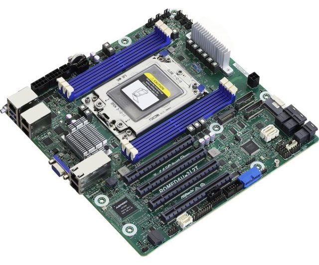 ASRock Rack Offers Rome mATX Motherboard with only 6 Memory...