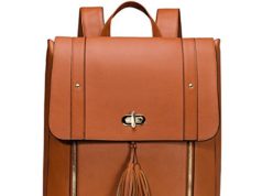 Estarer Women PU Leather Backpack 15.6inch Laptop Vintage…