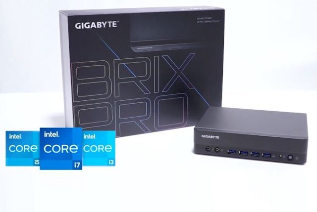 GIGABYTE Unveils BRIX PRO Mini-PCs with Tiger Lake-U