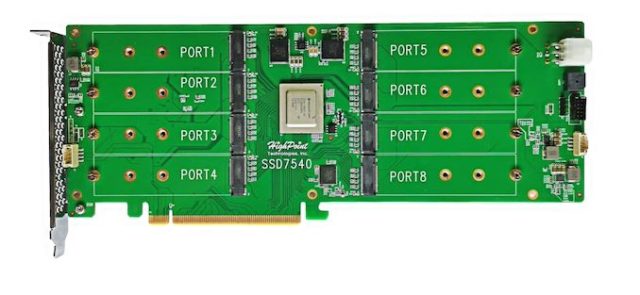 Highpoint Updates NVMe RAID Cards For PCIe 4.0, Up To 8 M.2...