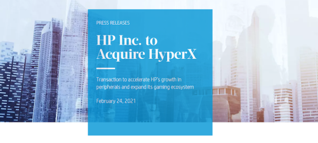 HP is Acquiring HyperX for $425 Million