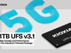 KIOXIA Introduces World’s Thinnest 1TB Ver 3.1 UFS Embedded