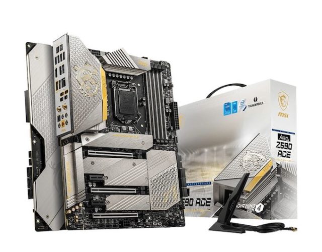 MSI Drops A Bling Bling Motherboard: the MEG Z590 Ace Gold...