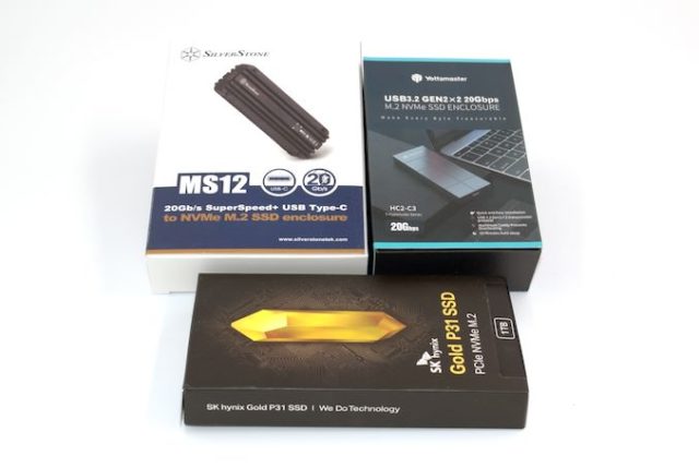Silverstone MS12 and Yottamaster HC2-C3 USB 3.2 Gen 2x2...