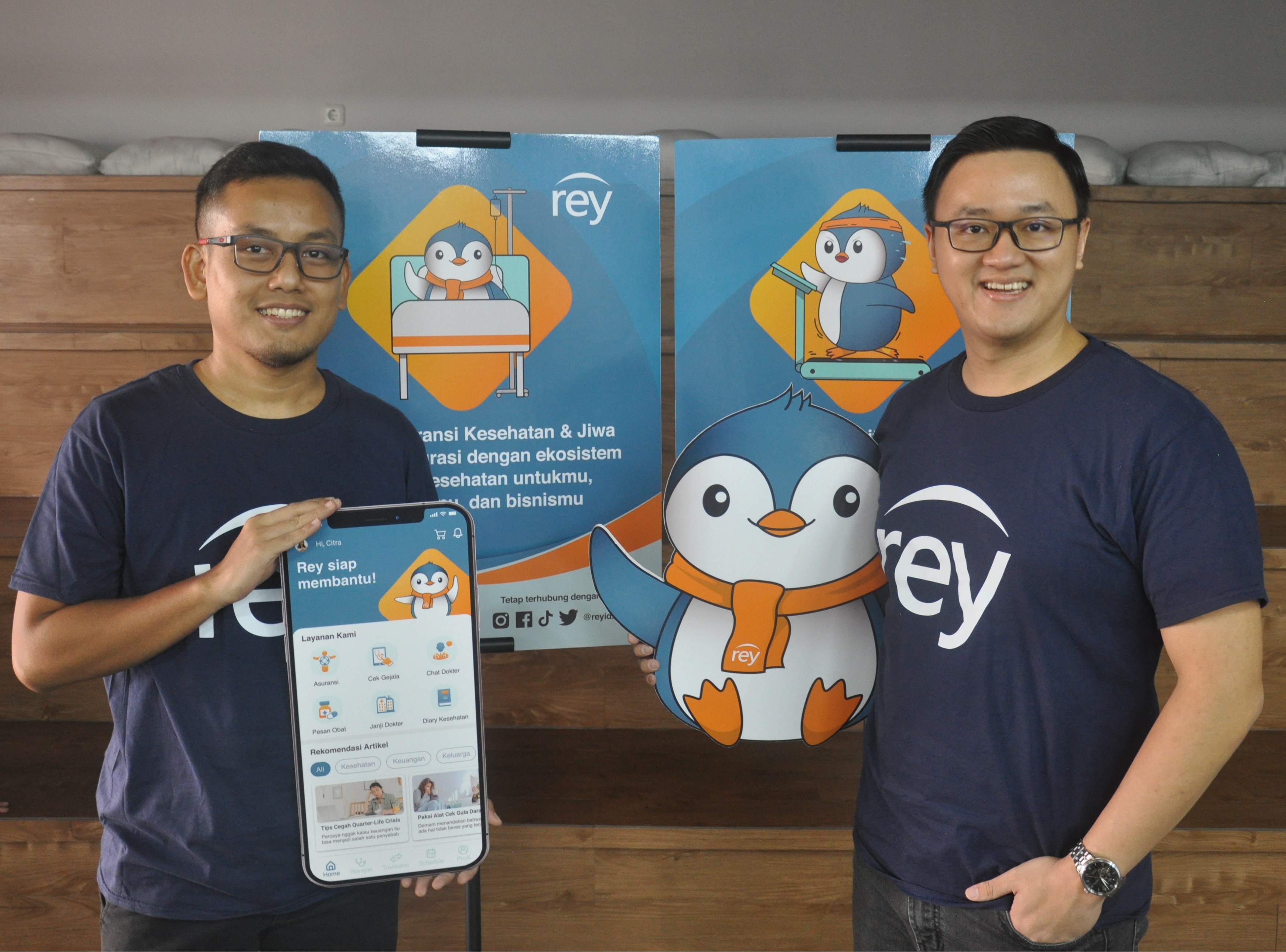 Rey Assurance co-founders Bobby Siagian and Evan Tanotogono