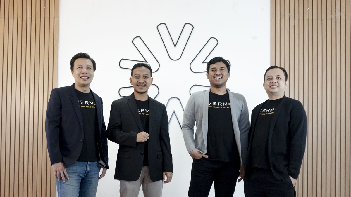 Evermos’ founding team (from left to right): Arip Tirta, Ghufron Mustaqim, Iqbal Muslimin and Ilham Taufiq