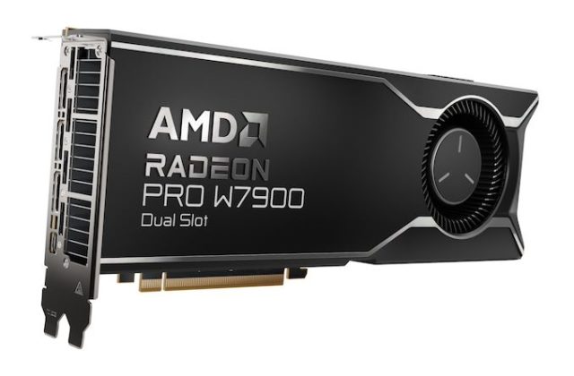 AMD Slims Down Compute With Radeon Pro W7900 Dual Slot For...