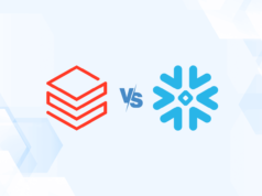 Databricks vs. Snowflake (2024): Battle of the Best – Who Wi… Versus graphic featuring the logos of Databricks and Snowflake.