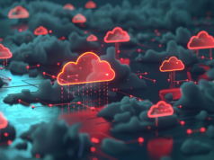 How Observability Leads to Better Cybersecurity | eWEEK Image of red cloud icons over a network.